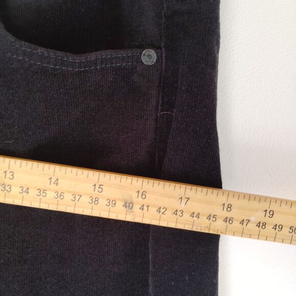 Talbots black Straight Leg Black Corduroy Pants Size 8 - Picture 6 of 8